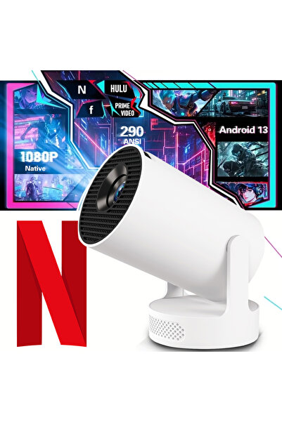 choice2 جهاز عرض HY300Uitra HY300Uitra بدقة 8K بتقنية واي فاي 6، مزود بقابس أ...