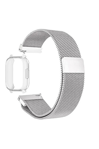 Choice29 سوار مغناطيسي ميلانيزي + غطاء لساعة Redmi Watch 5 Lite، متوافق مع سا...