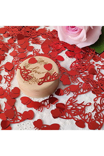 Choice1 30 غرامًا من قصاصات الورق الحمراء المستديرة على شكل قلوب الحب، مثالية...