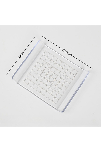 Choice1 أسطوانة طين أكريليك على شكل حرف U، 20 سم، لوح أكريليك دائري غير لاصق ...