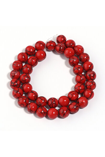 Choice1 10mm (approx 32pcs) 1 Strand Red Turquoise Stone Beads 4/6/8/10/12mm ...
