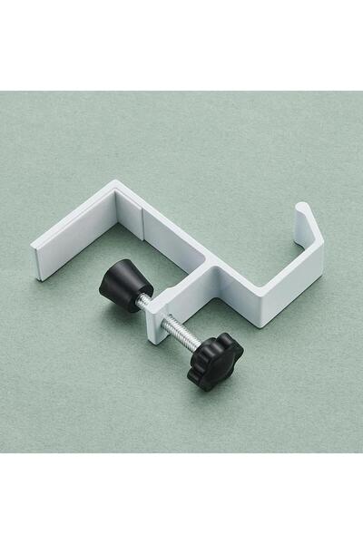 Choice A-White Adjustable Desk Edge Hook Without Punching Home Desktop Edge H...