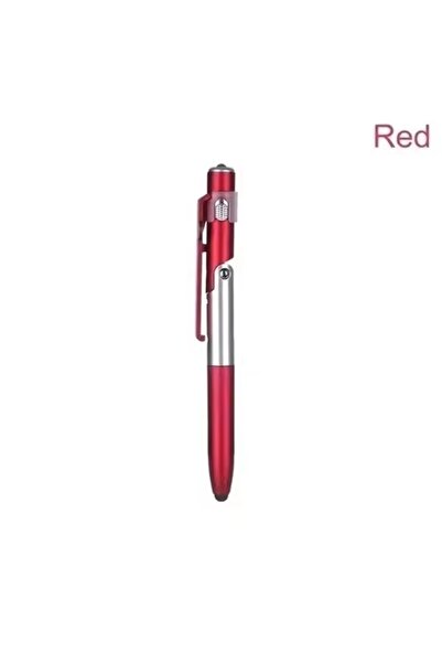 Choice3 Red 4 In 1 Multifunction Ballpoint Pen with LED Light Fold Phone Hold...