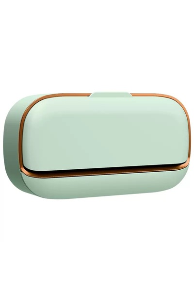 Choice3 علبة صابون طويلة خضراء فاتحة اللون، قطعة واحدة، ذات قسمين، تُثبت على ...