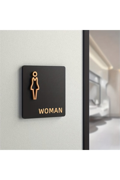 Choice1 women s toilet 1 Bathroom Sign Hanging Men'swomen's Restroom/WC 3D Th...