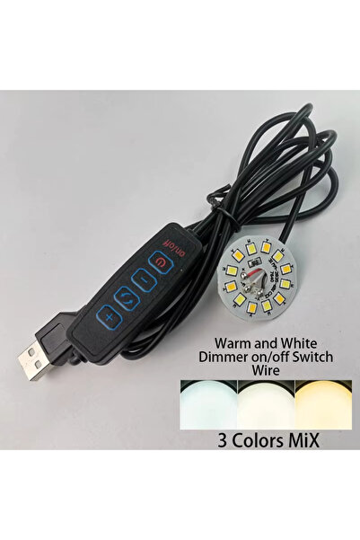 Choice1 3 Colors Led Black Warm White Color DC 5V 3W USB LED Lights 2835 Chip...