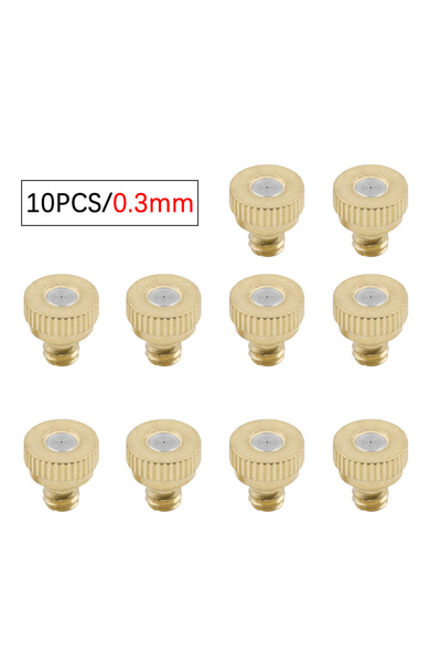 Choice1 10 قطع من فوهات التذرية 0.3 مم، 3/16 بوصة، بخاخ ضبابي، ملحقات نظام يح...