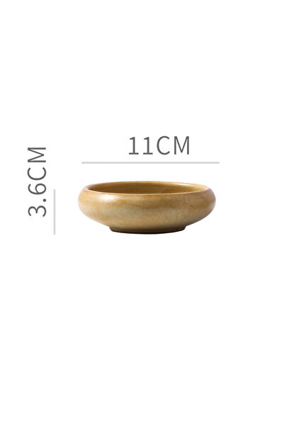 Choice6 وعاء سيراميك لون سادة للصلصات والسلطات والحلويات، بتصميم كلاسيكي فاخر...