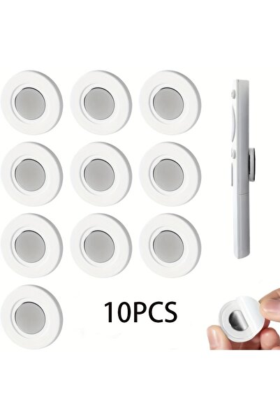 Choice1 10Pcs Magnetic Buckle Remote Control Holder Wall Mount Self-Adhesive ...