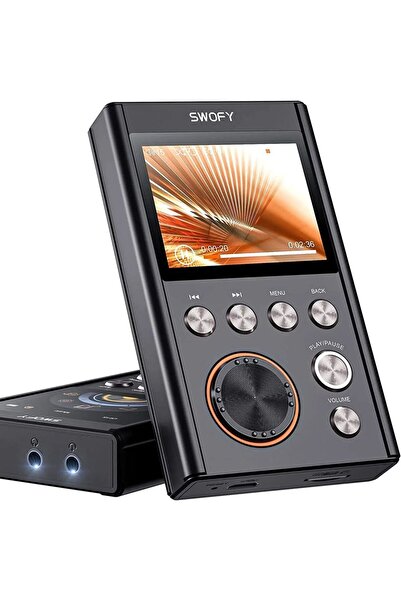 Choice مشغل MP3 عالي الدقة بني اللون بسعة 64 جيجابايت، مزود بمحول رقمي تناظري...