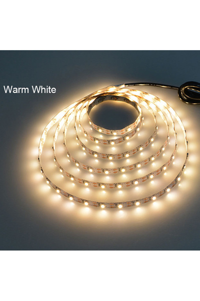 Choice6 شريط إضاءة LED بطول 5 أمتار، أبيض دافئ، 5 فولت، متوفر بأطوال 1 متر، 2...
