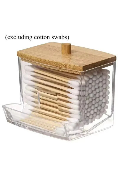 Choice transparent Cotton Swab Storage Box Double Head Cotton Buds Container ...