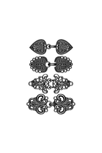 Choice14 Style 1-E Set Vintage Sweater Duck Clip Cape Cloak Fastener for Dres...