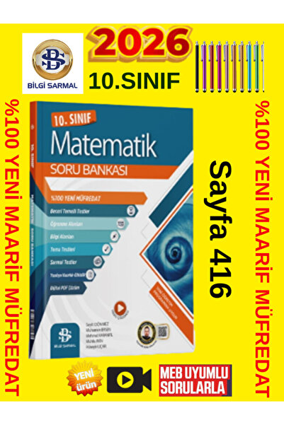Bilgi Sarmal Yayınları Bilgi Sarmal 10. Sınıf MATEMATİK Soru Bankası Yeni Maa...