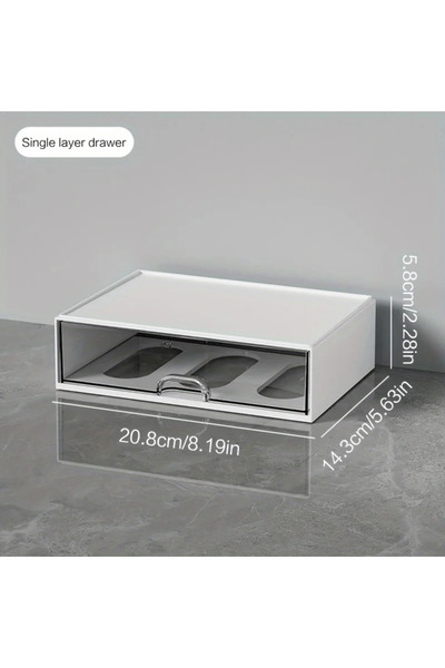 Choice Transparent-layer 1 Desktop single-layer drawer Organize your workspac...