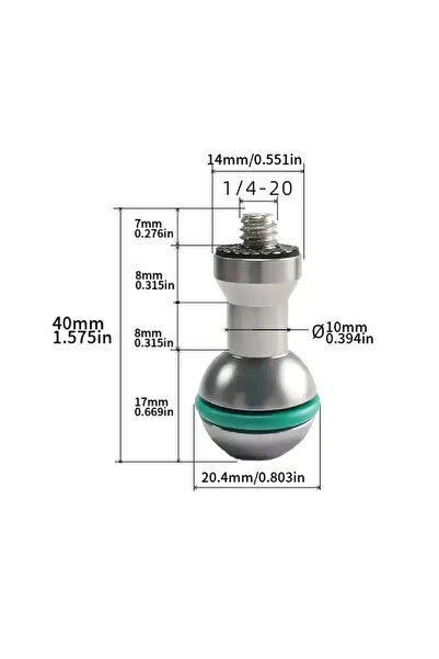 Choice قطعة واحدة 20 مم، 1 4 براغي، حامل هاتف للسيارة برأس كروي معدني 20 مم، ...