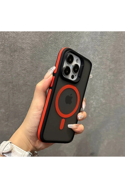 Choice12 غلاف هاتف حماية فاخر غير لامع باللون الأحمر لهاتف iPhone 13 Pro Max،...