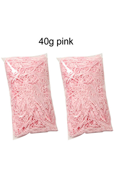choice2 40 غرام من ورق الرافيا الوردي، 20/40/60 غرام من قصاصات وخيوط ورق الرا...