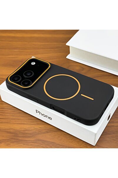 Choice32 غلاف هاتف غير لامع مغناطيسي ناعم باللون الأسود لهاتف iPhone 17 Pro M...