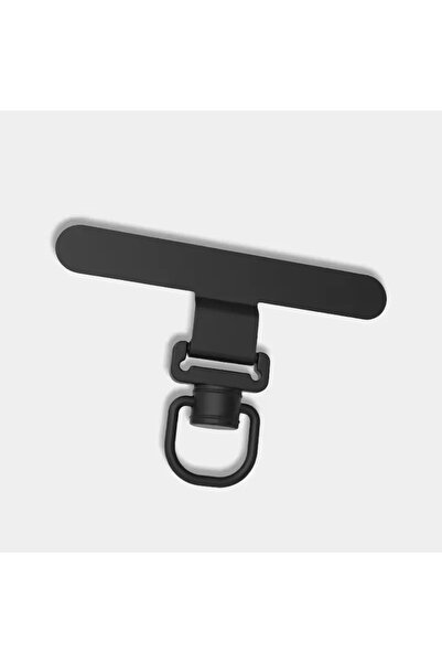 Choice3 مشبك حبل هاتف دوار 360 درجة من المعدن الأسود A-Metal، مصنوع من الفولا...