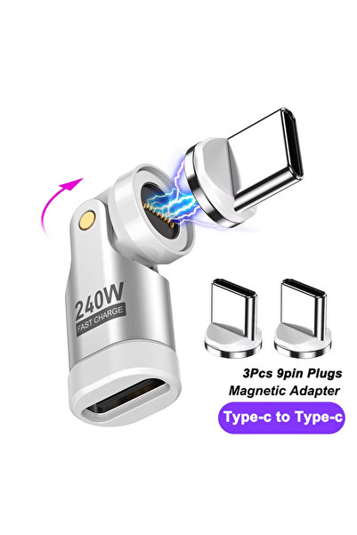 Choice 3 قطع من كابلات الشحن السريع USB-C إلى Type-C OTG بيضاء اللون من AUFU،...