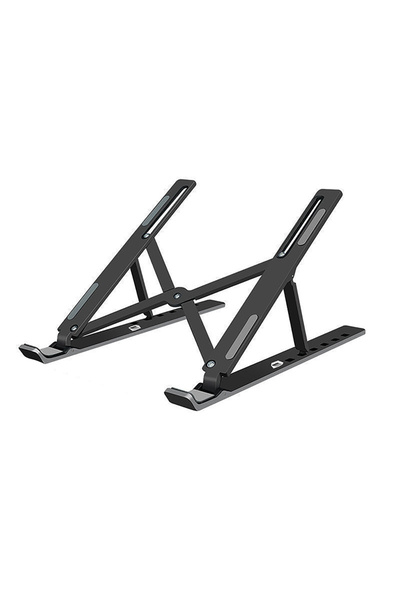 choice2 Black Base Bracket Laptop Stand for Macbook; Adjustable, Non-slip, Co...