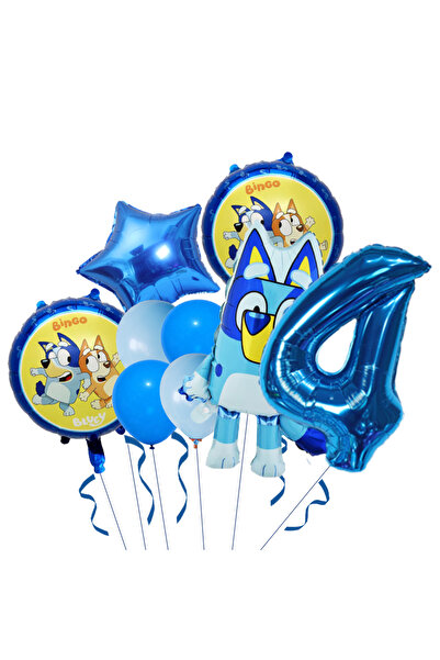 Choice37 مجموعة بالونات فويل بلووي بينغو بحجم A4، بالونات عائلية بلووي، بالون...