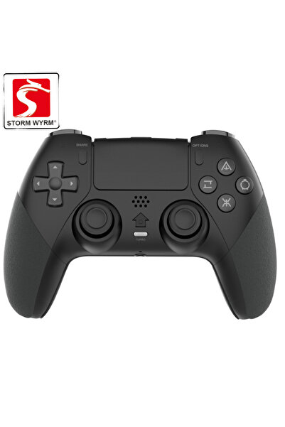 Choice1 وحدة تحكم الألعاب اللاسلكية STORM WYRM باللون الأسود لجهاز PS4 مع مست...
