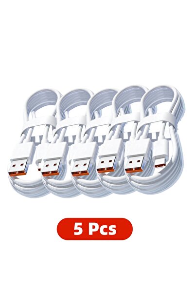 Choice كابل بيانات USB من النوع C إلى USB-A بطول 1 متر، 5 قطع، 6 أمبير، 120 و...