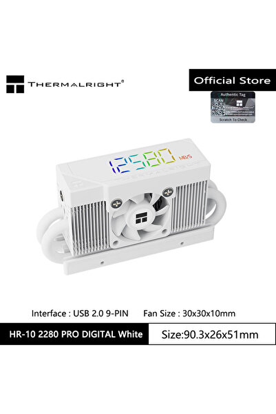 Choice White Thermalright HR-10 2280 PRO DIGITAL M.2SSD solid state drive dig...