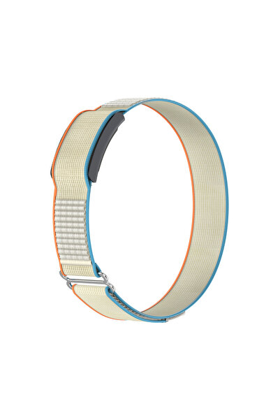 Choice3 سوار ذراع برتقالي بيج لساعة Amazfit Helio، سوار نايلون قابل للتعديل، ...