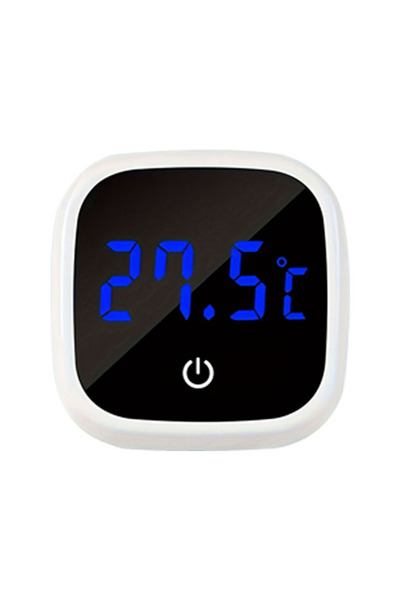 Choice3 ترمومتر رقمي أبيض اللون لحوض السمك، مزود بمفتاح لمس دقيق لقياس درجة ح...