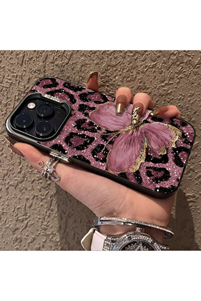 Choice غلاف هاتف بتصميم فراشة ونمر لهواتف آيفون 13 و17 و16 و15 و14 و13 و12 و1...