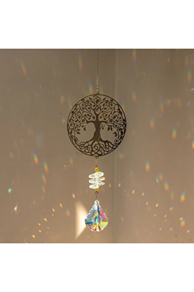 Choice1 01 Hanging Crystal Wind Chimes Sun Catcher Fairy Butterflies Stained ...