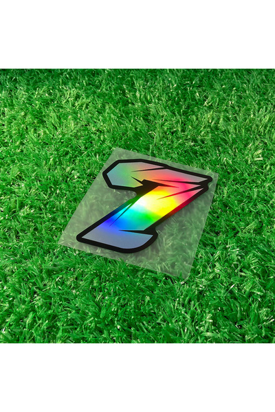 Choice6 ارتفاع 10 سم، رقم LSN03-number7، قطعة واحدة، ملصقات أرقام ليزرية للدر...