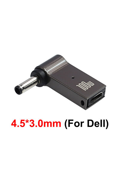 Choice 4.5x3.0mm For Dell 100W USB Type-C to Dc Power Jack Connector USB C to...
