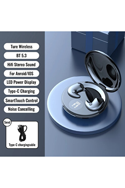 Choice سماعات أذن لاسلكية من كيبيدومي، سوداء اللون، بتقنية بلوتوث 5.3، غير مر...