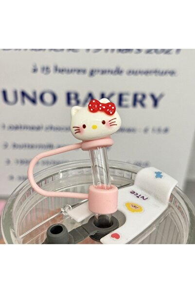 Choice3 نظارات وردية على الطراز الكوري، بتصميم كاواي، مزينة بغطاء كوب مزين بر...