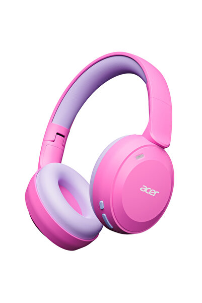 Choice سماعات رأس لاسلكية للأطفال من آيسر، لون وردي، بلوتوث 6.0، مستوى صوت مح...