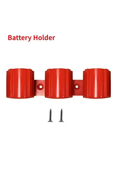 Choice1 حامل بطارية أحمر اللون لماكيتا، ميلووكي، وبوش 10.8 فولت و12 فولت، حام...