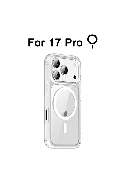 Choice3 غطاء مغناطيسي شفاف رسمي لهاتف آيفون 17 برو كيو، متوافق مع حافظة ماج س...