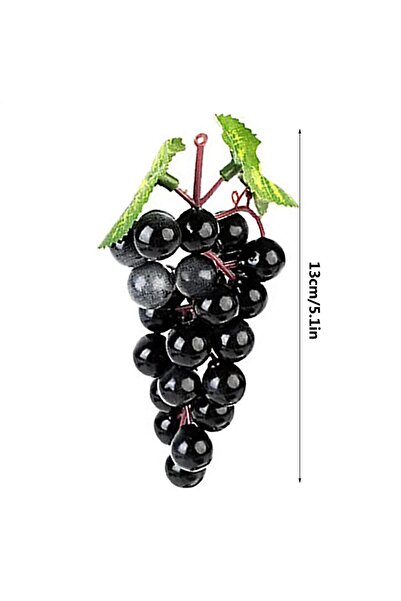 Choice light black 18pcs Artificial Grapes Cluster Vintage Wedding Decor 18 F...