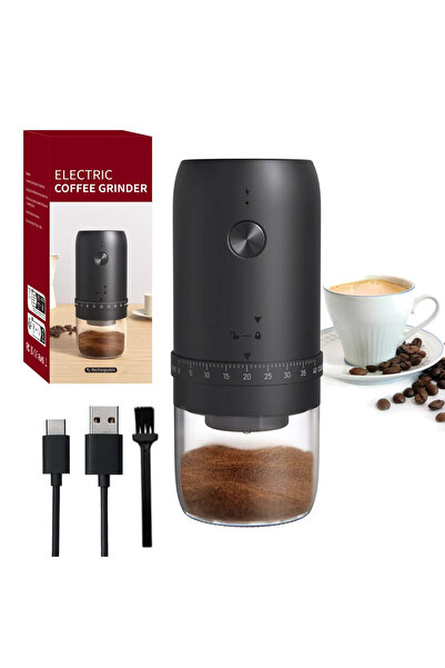 Choice KDMJ-2AW-B New Portable USB Electric Coffee Bean Grinder 40 Gears Exte...