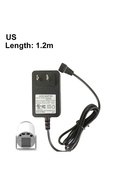 choice2 سلك طاقة لجهاز عرض ديتونغ بطول 1.2 متر، محول طاقة 1 متر/3 أمتار، 36 ف...