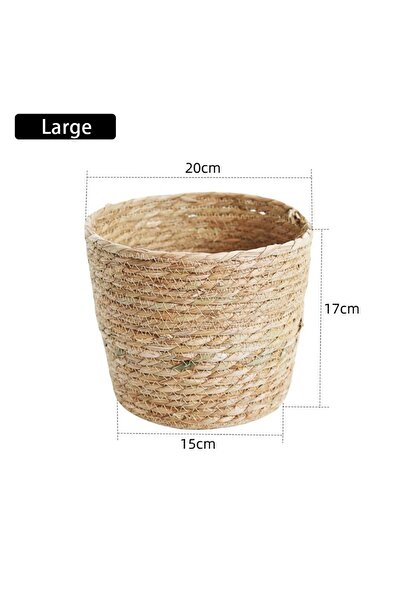 Choice وعاء زهور منسوج ، قطعة واحدة، صغير/متوسط/كبير، مناسب للحدائق والشرفات،...