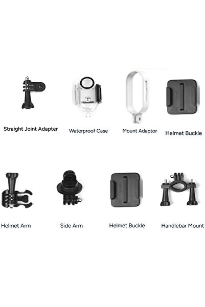 Choice مجموعة ملحقات بيضاء لكاميرا الحركة H88، تتضمن مشبك تحرير سريع، وملصقات...