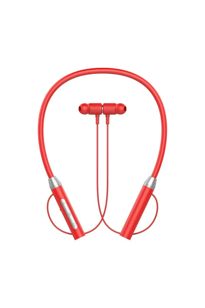 Choice سماعات رأس لاسلكية جديدة حمراء اللون، مزودة بتقنية بلوتوث، وسماعات مغن...