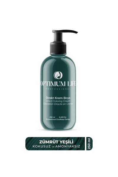Optimum LİFE Zümrüt Yeşili Amonyaksız Renkli Direkt Saç Boyası 250ml