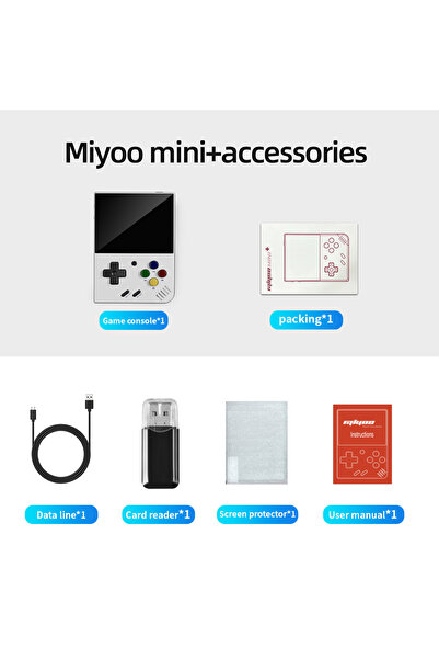 Choice جهاز ألعاب محمول كلاسيكي MIYOO Mini Plus V4 Mini+ بدون بطاقة (0 ألعاب)...