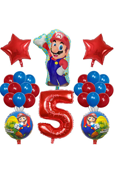 Choice11 MINISO 32inch style-5 26pcs Super Mario Bros Foil Ballo Anime Figure...